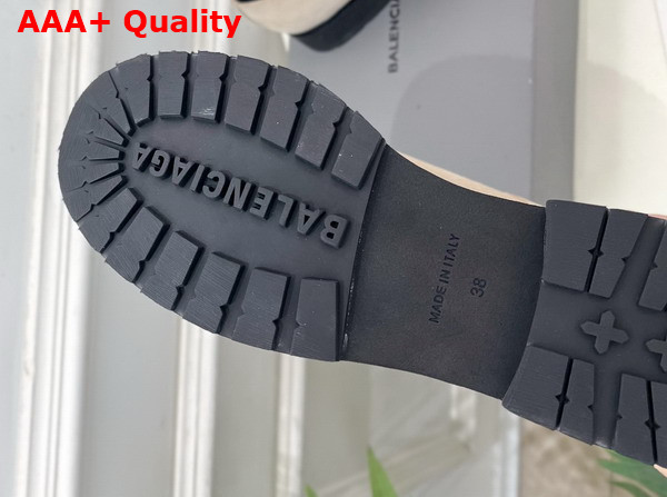 Balenciaga Truck Derby in Beige Split Calfskin Replica