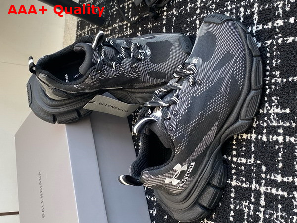 Balenciaga Under Armour 3XL Knit Sneaker in Black Polyester Replica