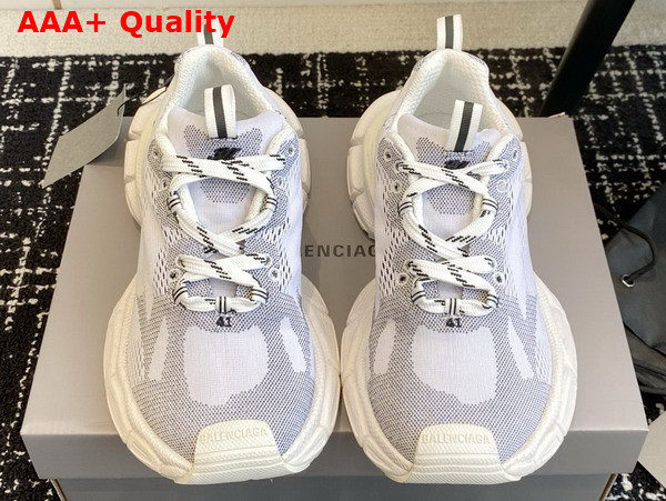 Balenciaga Under Armour 3XL Knit Sneaker in White and Black Polyester Replica