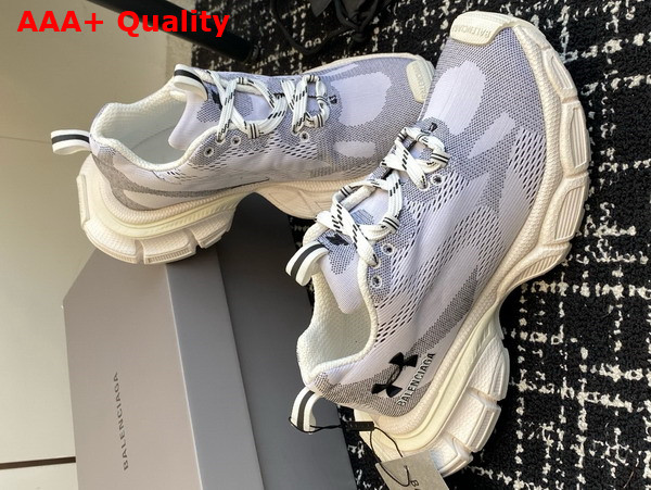 Balenciaga Under Armour 3XL Knit Sneaker in White and Black Polyester Replica