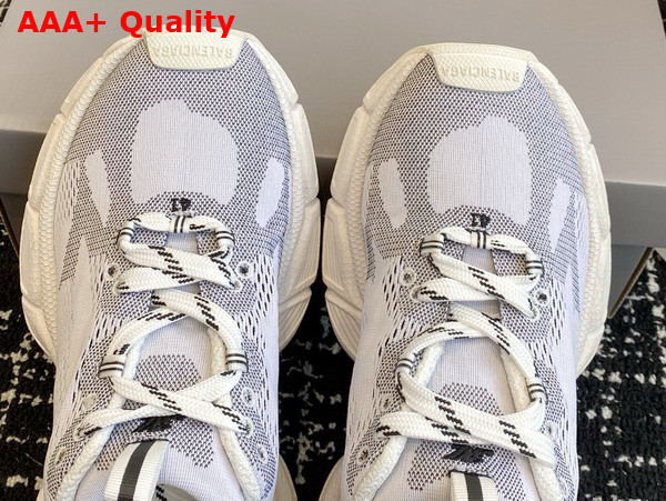 Balenciaga Under Armour 3XL Knit Sneaker in White and Black Polyester Replica