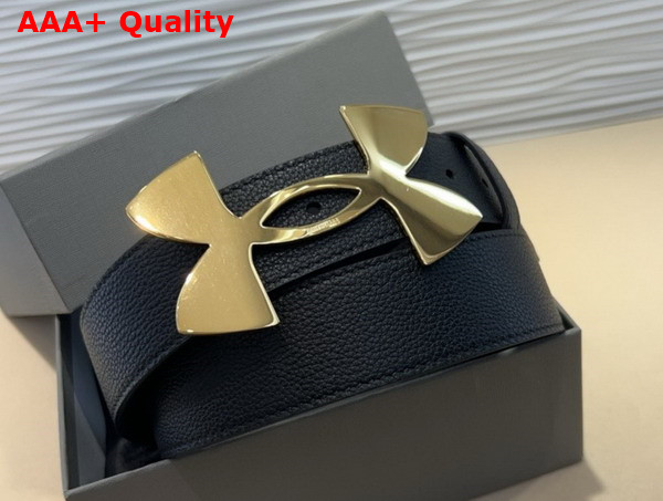 Balenciaga Under Armour Belt in Black Grained Calfskin Replica