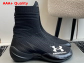 Balenciaga Under Armour Hyper Sneaker in Black and White Knit Replica