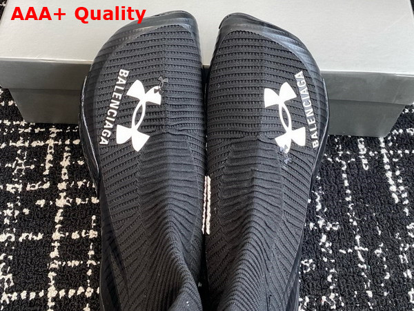 Balenciaga Under Armour Hyper Sneaker in Black and White Knit Replica