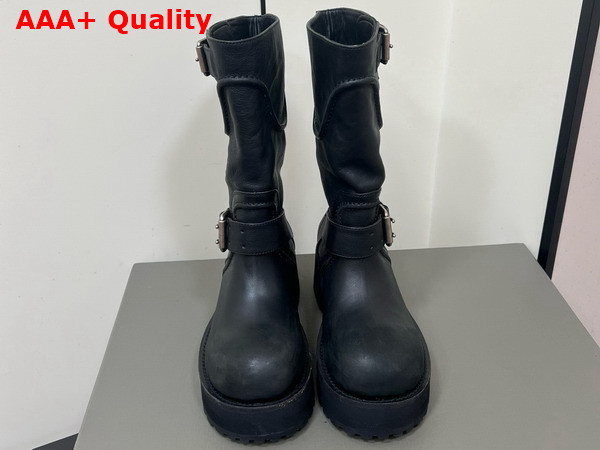Balenciaga Venom Boot in Black Calfskin Replica