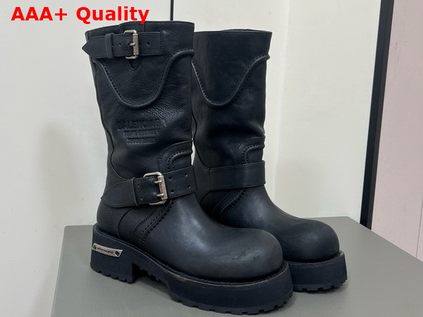 Balenciaga Venom Boot in Black Calfskin Replica