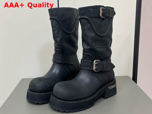 Balenciaga Venom Boot in Black Calfskin Replica