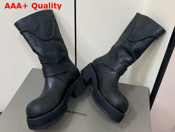 Balenciaga Venom Boot in Black Calfskin Replica