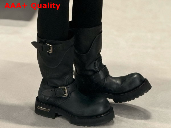 Balenciaga Venom Boot in Black Calfskin Replica