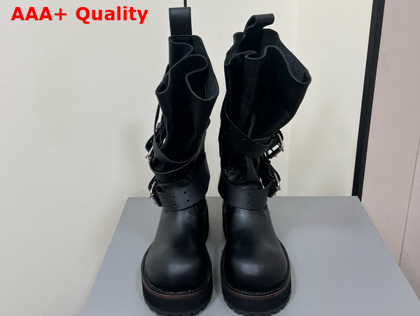 Balenciaga Venom High Boot in Black Calfskin 12inches Replica