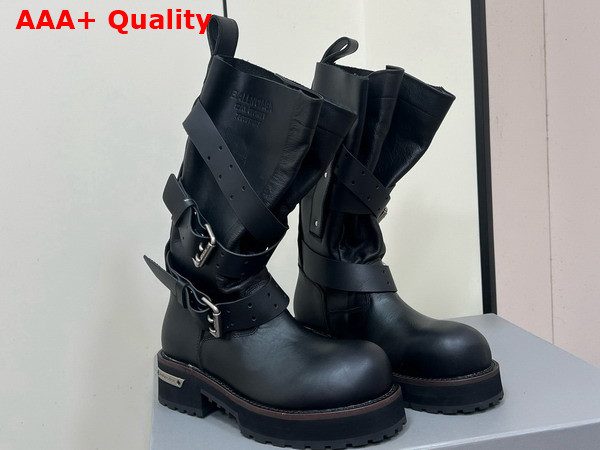 Balenciaga Venom High Boot in Black Calfskin 12inches Replica