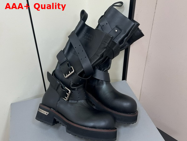 Balenciaga Venom High Boot in Black Calfskin 12inches Replica
