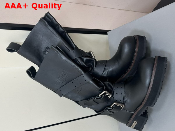 Balenciaga Venom High Boot in Black Calfskin 15inches Replica