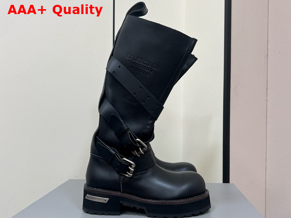 Balenciaga Venom High Boot in Black Calfskin 15inches Replica