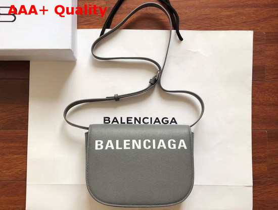 Balenciaga Ville Day Bag in Grey Grained Calfskin Replica