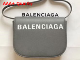 Balenciaga Ville Day Bag in Grey Grained Calfskin Replica