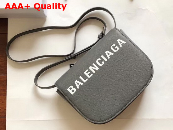 Balenciaga Ville Day Bag in Grey Grained Calfskin Replica