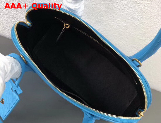 Balenciaga Ville Top Handle S Bleu Turquoise Grained Calfskin Replica