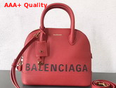 Balenciaga Ville Top Handle S Red Grained Calfskin Replica