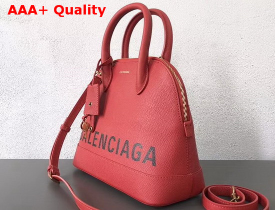 Balenciaga Ville Top Handle S Red Grained Calfskin Replica