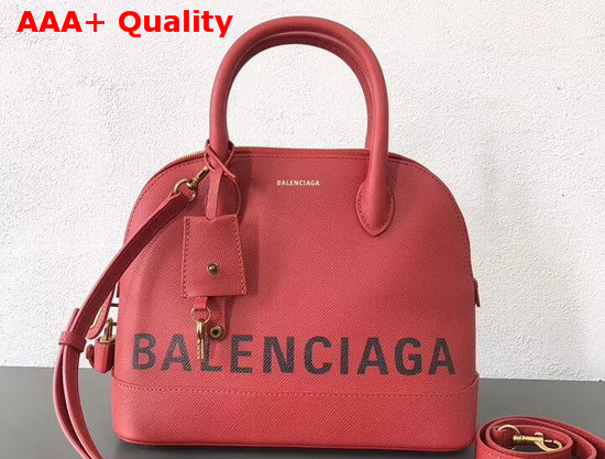 Balenciaga Ville Top Handle S Red Grained Calfskin Replica
