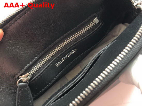 Balenciaga Ville Top Handle XXS Allover Printed Balenciaga Logo Black and Multicolor Replica
