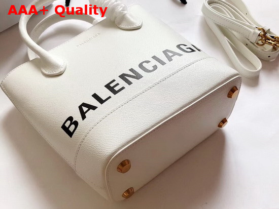 Balenciaga Ville Tote XXS White and Black Replica