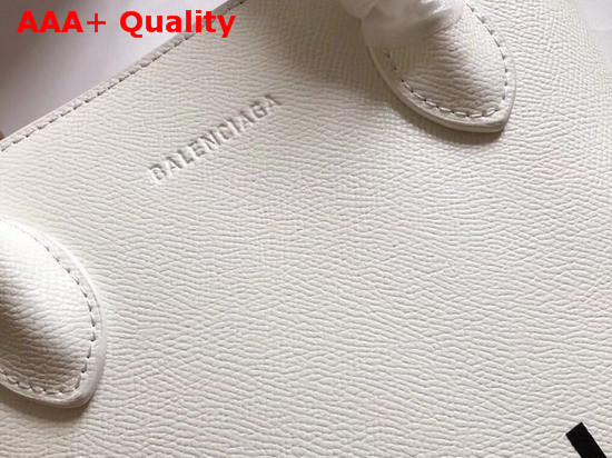 Balenciaga Ville Tote XXS White and Black Replica