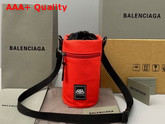 Balenciaga Weekend Bottle Holder in Red Recycled Nylon Replica
