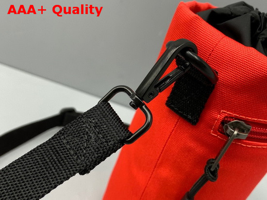 Balenciaga Weekend Bottle Holder in Red Recycled Nylon Replica