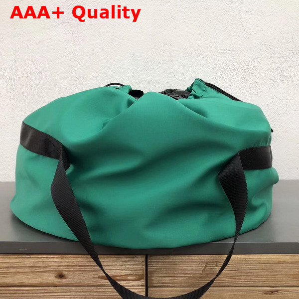 Balenciaga Wheel Bag M Green Nylon with Drawstring Closure Replica