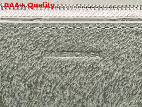 Balenciaga Womens Gossip Small Bag in Extra Supple Crocodile Embossed Calfskin in Light Green Replica