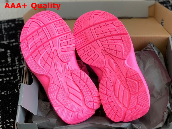 Balenciaga Womens Tourist Sandal in Pink Technical Material Replica