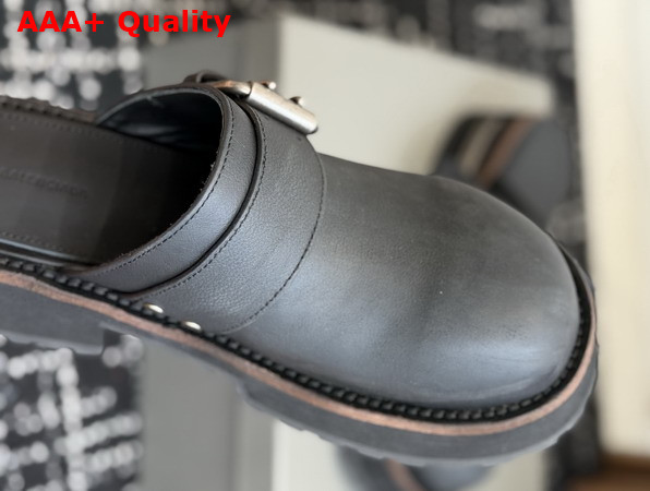 Balenciaga Womens Venom Mule in Black Worn Out Calfskin Replica