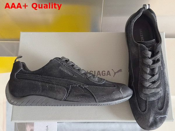 Balenciaga x Puma Speedcat Sneaker in Black Suede Leather Replica