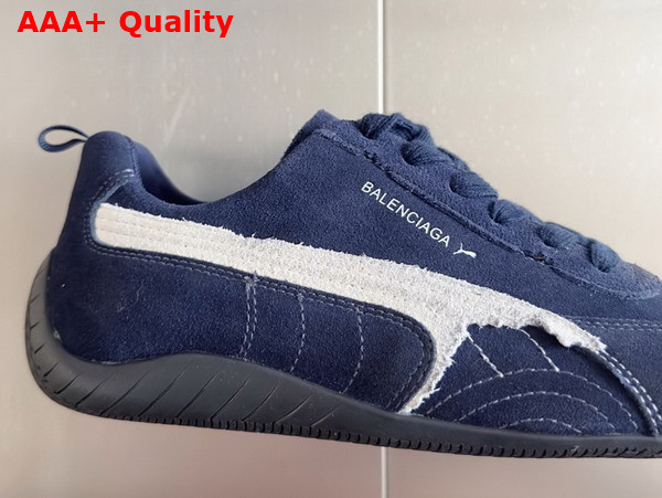 Balenciaga x Puma Speedcat Sneaker in Blue Suede Leather Replica