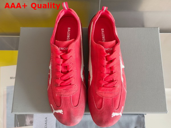 Balenciaga x Puma Speedcat Sneaker in Red Suede Leather Replica