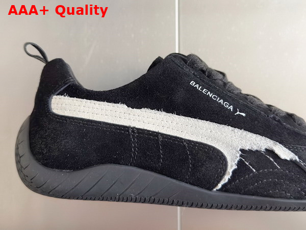 Balenciaga x Puma Speedcat Sneaker in Suede Leather Black and White Replica