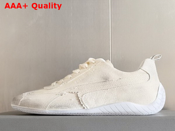 Balenciaga x Puma Speedcat Sneaker in White Suede Leather Replica