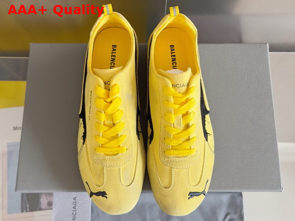 Balenciaga x Puma Speedcat Sneaker in Yellow Suede Leather Replica