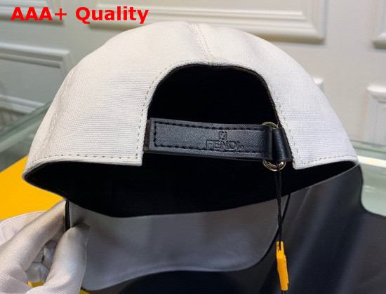 Fendi Baseball Cap White Cotton Canvas Replica
