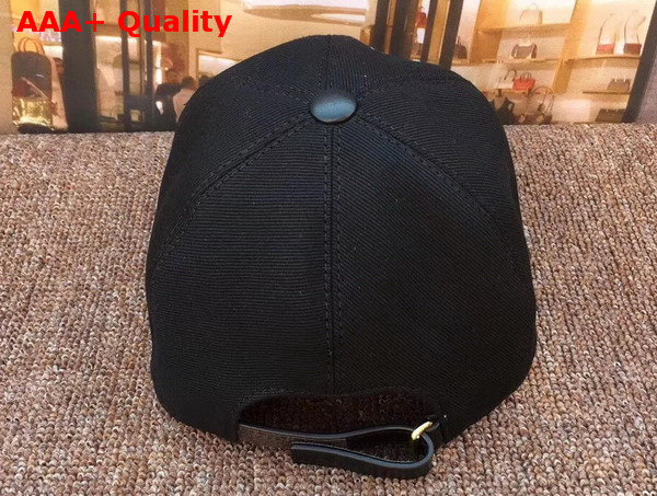 Louis Vuitton Baseball Hat with Embroidered Supreme Black Replica