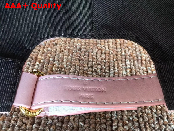 Louis Vuitton Baseball Hat with Embroidered Supreme Pink Replica