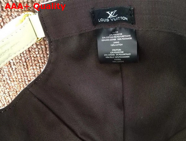 Louis Vuitton Baseball Hat with Embroidered Supreme White Replica