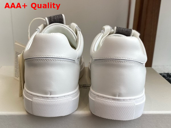 Brunello Cucinelli Calfskin Sneakers in White Replica