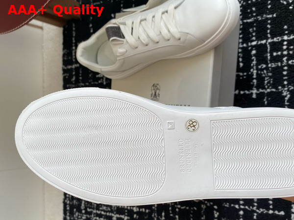 Brunello Cucinelli Calfskin Sneakers in White Replica