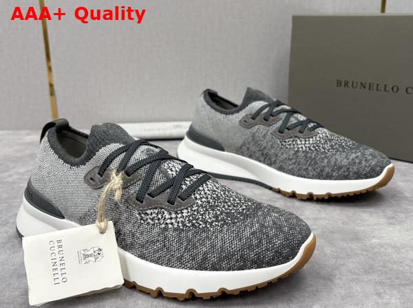 Brunello Cucinelli Cotton Chine Knit Runners Replica