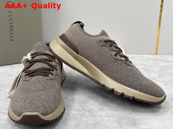Brunello Cucinelli Cotton Chine Knit Runners Replica
