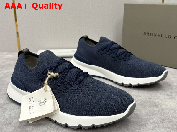 Brunello Cucinelli Cotton Chine Knit Runners Replica