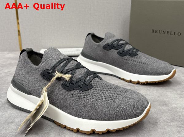 Brunello Cucinelli Cotton Chine Knit Runners Replica
